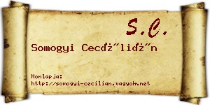 Somogyi Cecílián névjegykártya